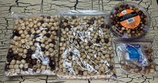 VTG Wood Macrame Beads Mix Lot Various Sizes Barrel Round Estate Jewelry Crafts