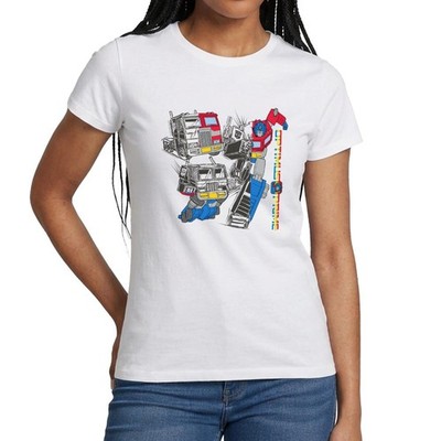 Transformers G1 Transformation Optimus Retro Frauen T-Shirt