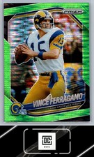 2025 Panini Prizm #240 Vince Ferragamo Neon Green Pulsar