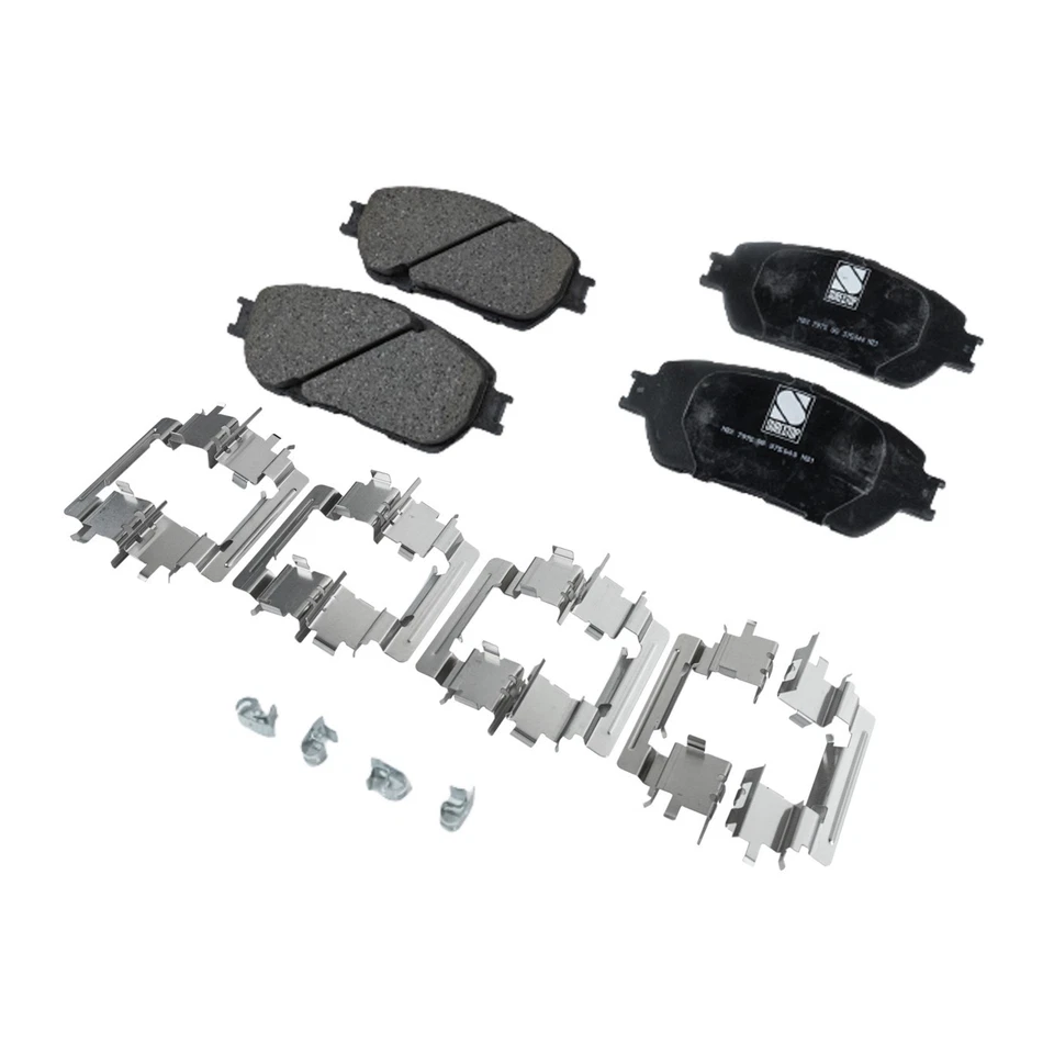 Kit de rotores y pastillas de disco de freno delanteros y traseros para Toyota Sienna 2004 2005-2010 Foto 3 de 4