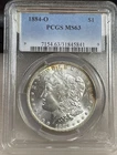 1884-O Morgan Silver Dollar PCGS MS 63