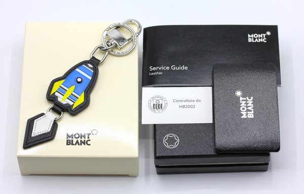 Montblanc MeisterstüCk SchlüSselanhäNger / Rakete / Leder / 127381 / Neu-image