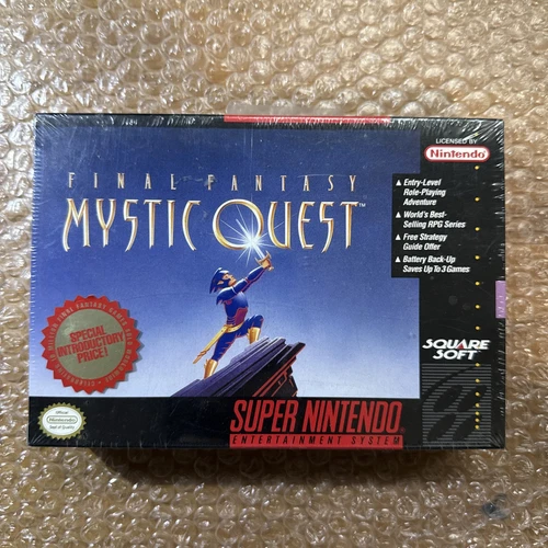 Brand New SEALED Final Fantasy: Mystic Quest (Super Nintendo, 1992) SNES RARE