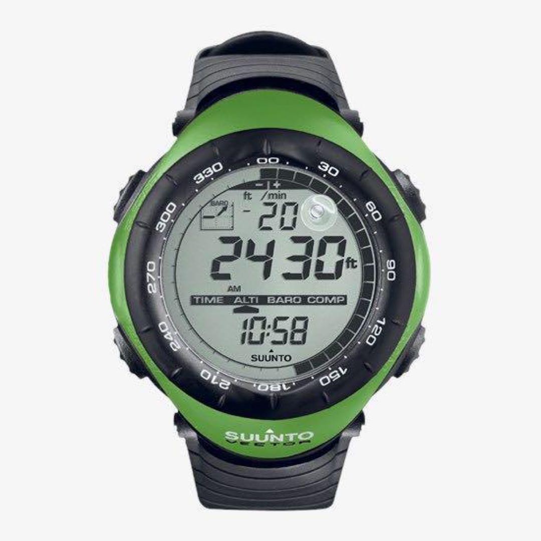 Suunto Vector Lime Green Watch SS010600M10 Altimeter Barometer