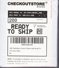 (200) Premium CD Double-Sided Storage Plastic Sleeve (Black)