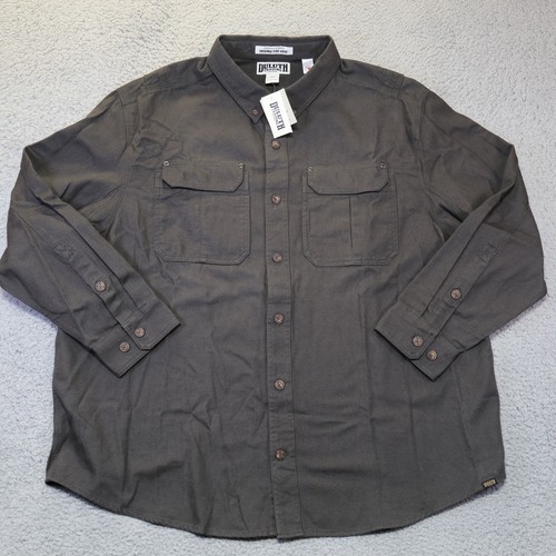 Duluth Trading Co Mens Free Swingin Fire Hose Relaxed Fit Shirt 2XL 80679 MGN