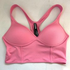 Victorias Secret PINK Active Ultimate Push Up Racerback Sports Bra Womens Medium