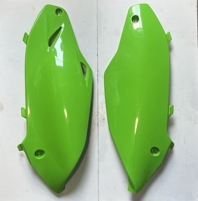 UFO Rear Side Number Plates Panels Green KX250F 2013-2016 KX450F 2012-2015