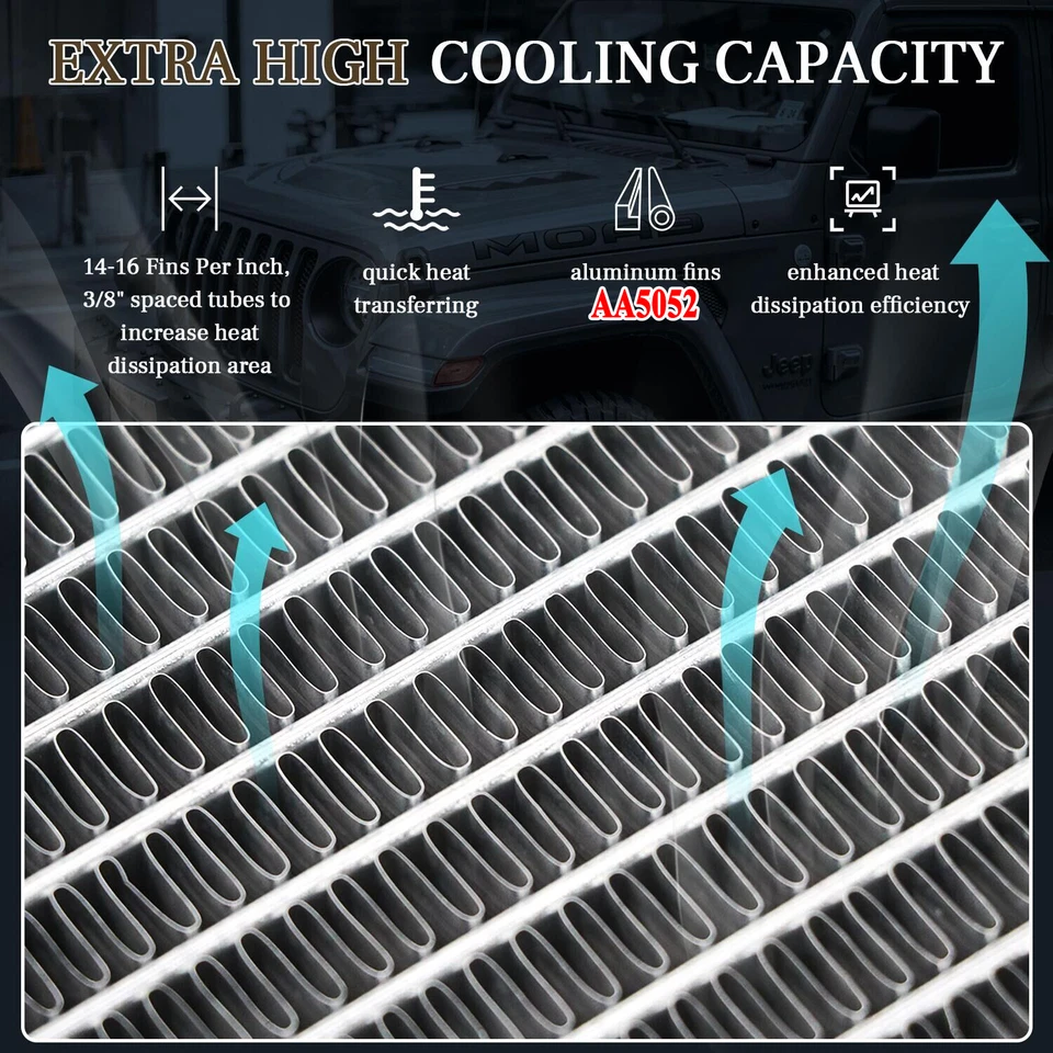 3 Row Aluminum Radiator Fit 2011-2016 Chevy Silverado GMC 6.6L Duramax Diesel 15 Foto 3 de 4