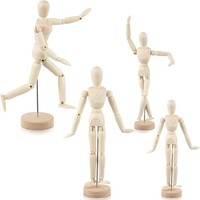 4 StüCk Bewegliche Schaufensterpuppenfiguren Aus , Menschliches Modell 2151