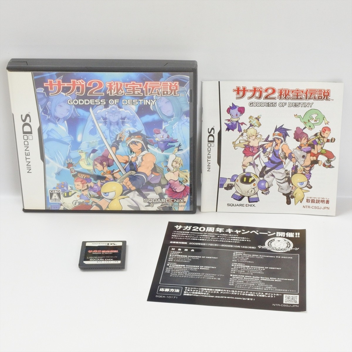 SAGA 2 Hihou Densetsu GODDESS OF DESTINY Nintendo DS 1417 nds | eBay