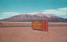 Vintage souvenir Postcard Great Sand Dunes National Monument, Colorado