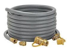 Only Fire 24 Ft 1/2" ID Natural Gas Hose, Propane Gas Grill Quick Connect New