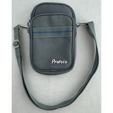 Profoto Gray Camera Accessory Bag Compact Shoulder Case Blue Interior Strap