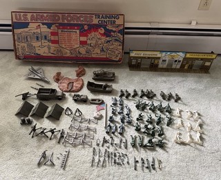 RARE MARX 4156 US ARMED FORCES TRAINING CENTER PLAY SET OB 1960’s USA MADE