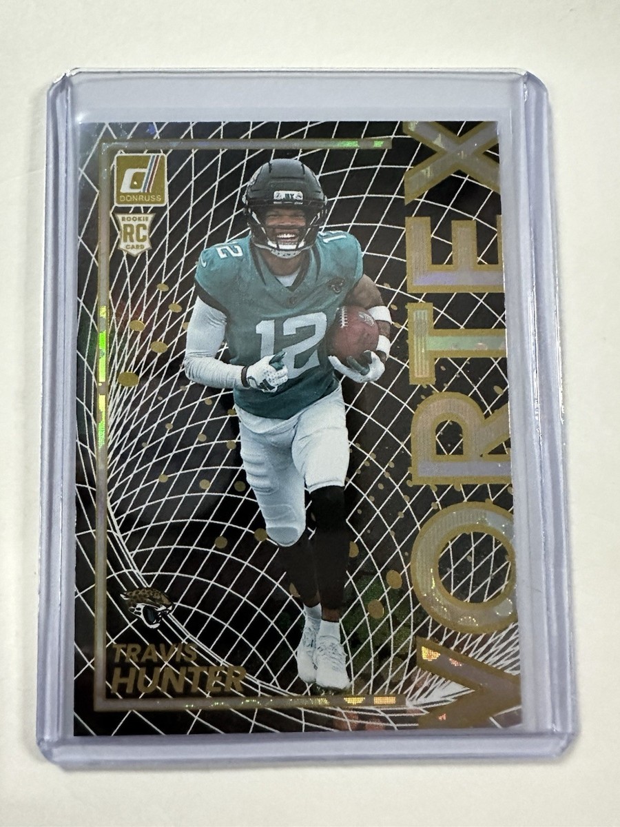 2025 Panini Donruss Travis Hunter RC Vortex #3 SP Insert Rookie