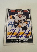 ZACH WHITECLOUD Autographed 2021-22 O-Pee-Chee IP AUTO SIGNED