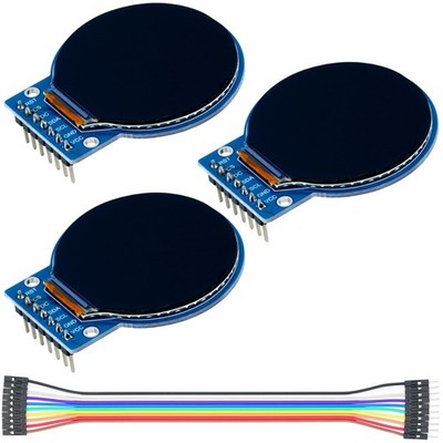 3Pcs TFT LCD Display Screen Compatible with for Arduino (1.28 Inch 240x240) R...