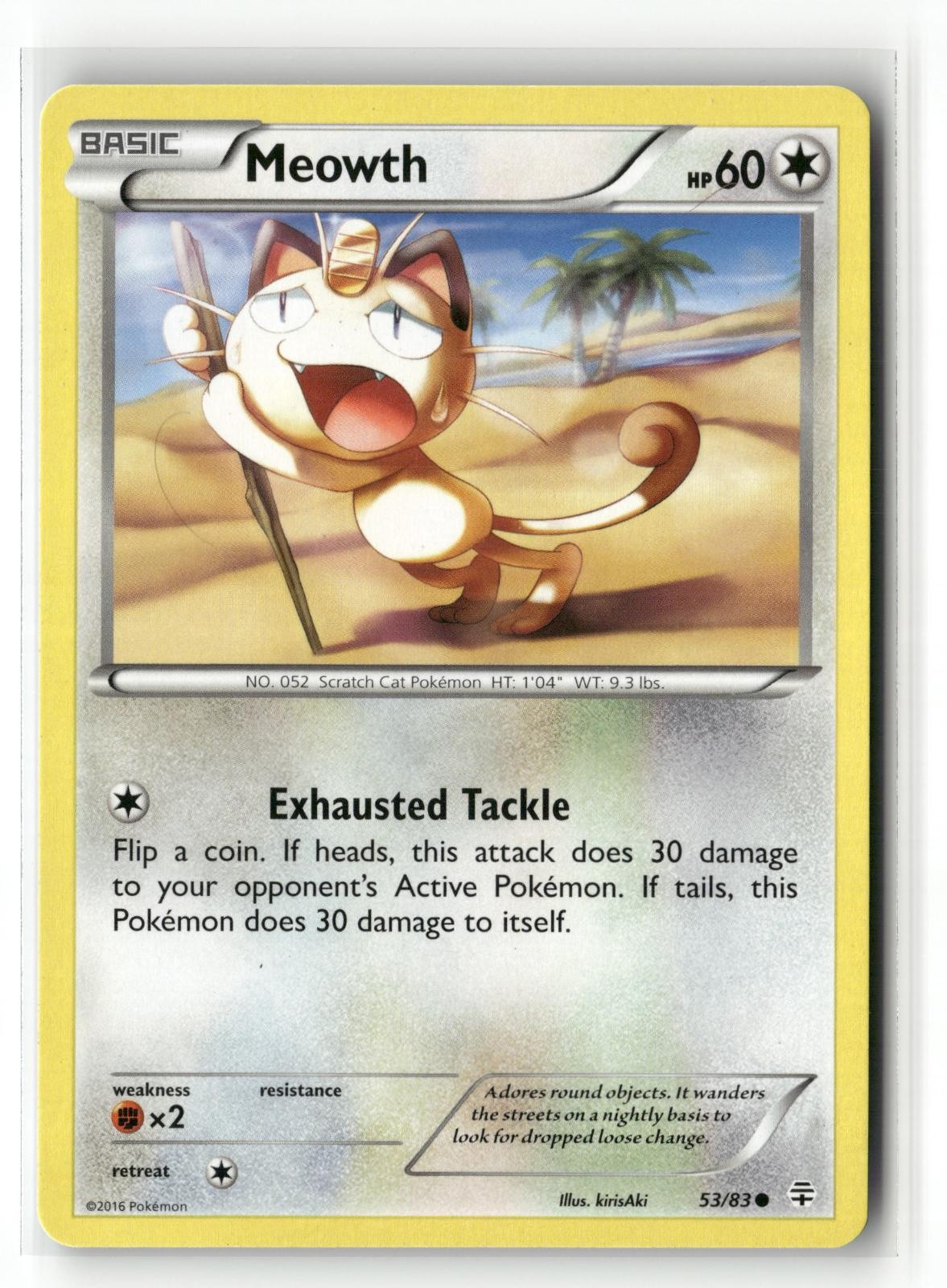 MEOWTH 53/83 C GENERATIONS POKEMON NM/M