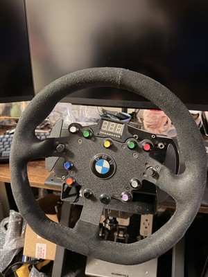 Fanatec ClubSport CSW V2.5 W/ BMW GT2 Alcantara Wheel 