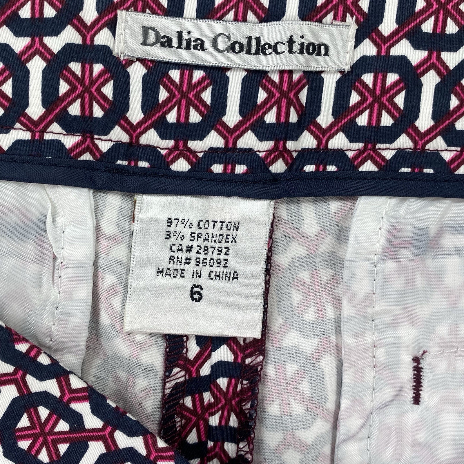 Dalia Collection Woman’s Geometric Pattern Shorts… - image 2