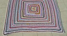 Handmade Crochet Granny Square Afghan Blanket Multicolor 4.5 x 4.2 Ft — photo 3