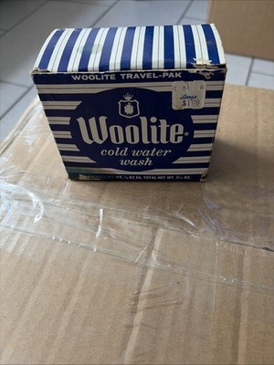 Vintage Liquid Woolite Packets 10 Total Travel Kit