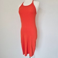 NWoT Madewell Supima Ribbed Knit Mini Tank Dress Stretchy Roasted Squash Size M
