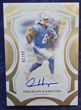2025 Panini Flawless Football Omarion Hampton Rookie Frame Signatures Auto /25!