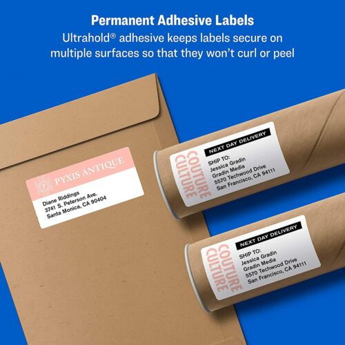Avery TrueBlock Laser Shipping Label 3 1/2" x 5" (5168) PICK YOUR OWN # OF LABEL - Picture 5 of 14