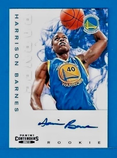 2012-13 Panini Contenders HARRISON BARNES ROOKIE AUTOGRAPH #206 G.S.WARRIORS