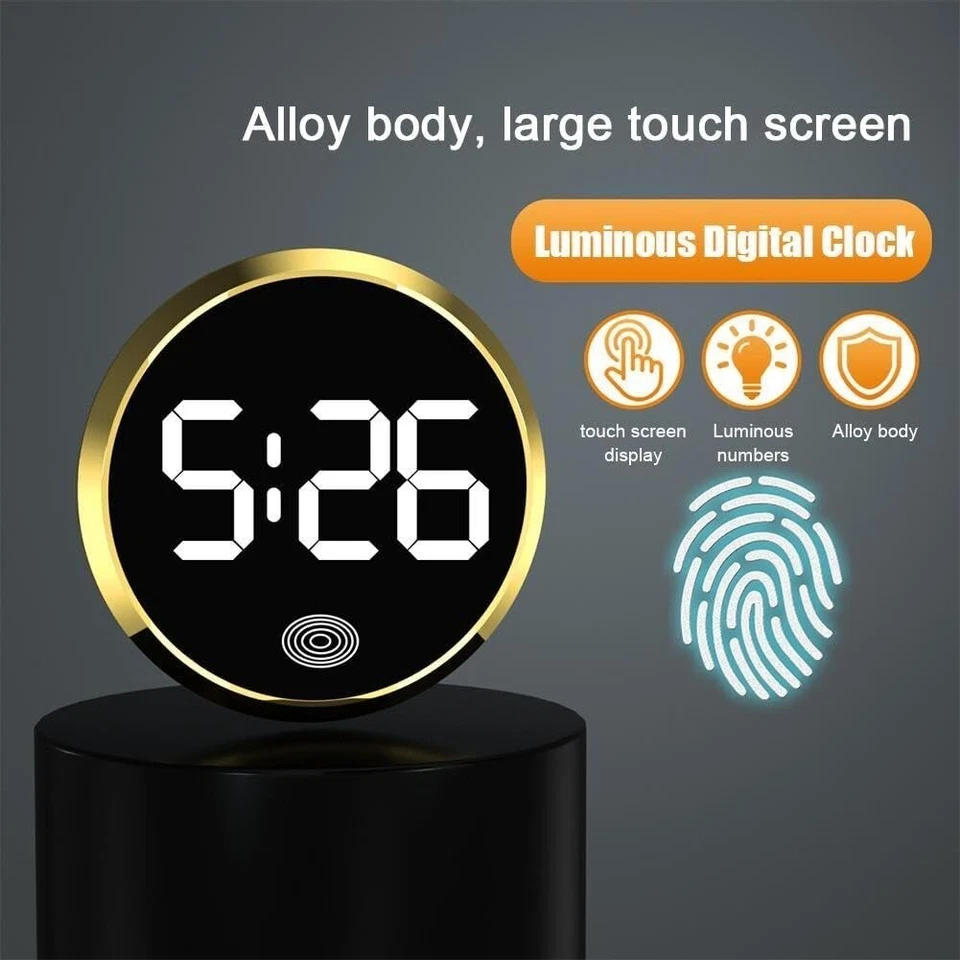 1 Mini Car Dashboard Digital Clock Stick-On Watch Accessories Truck Boat Vehicle - Image 2 of 4