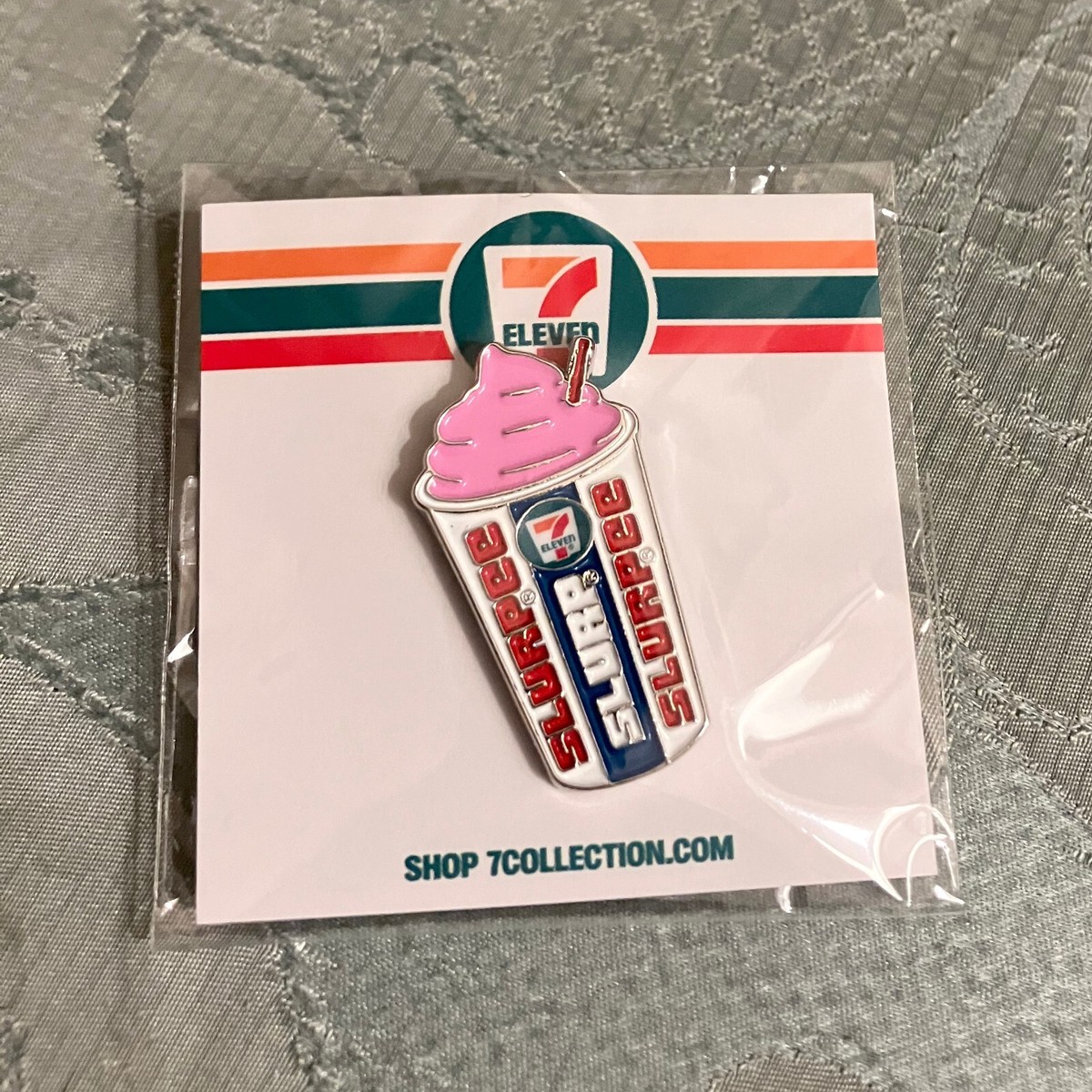 7-Eleven Stores - 7-11 Slurpee Retro Enamel Pin - Collectible