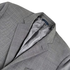 Brooks Brothers Fitzgerald Men  s 100 Wool Blazer Jacket Gray   46R