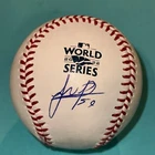 FRAMBER VALDEZ (Astros) Signed Official 2022 WORLD SERIES Baseball Beckett (BAS)