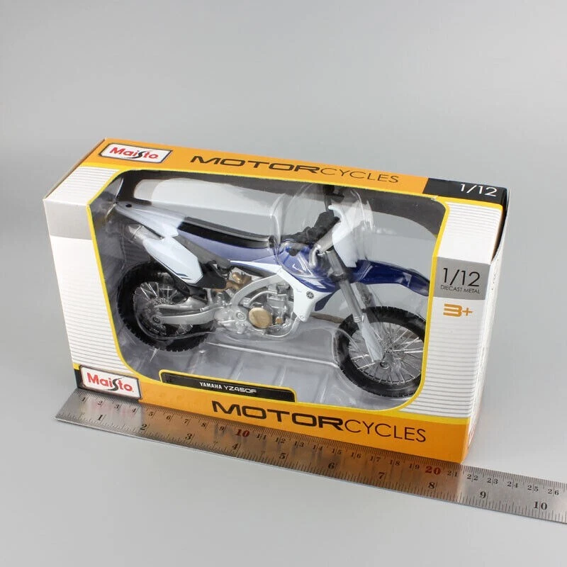 Modelo de motocicleta Maisto YAMAHA YZ450F (azul/blanco) 1:12 Foto 2 de 4