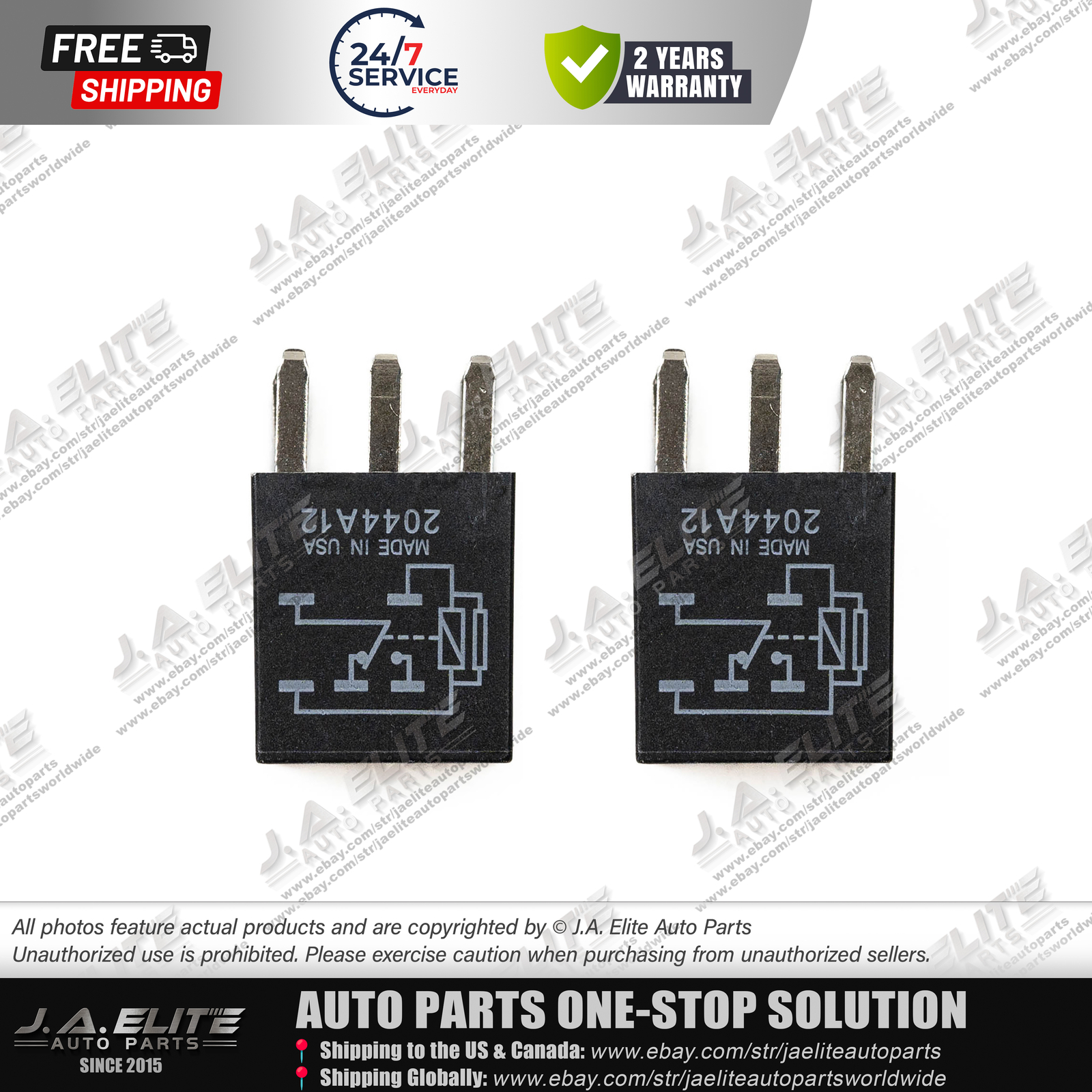 Maserati Quattroporte 2017 Relays 2 pcs P/N 05269988AA