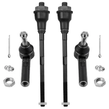 4Pcs Front Inner & Outer Tie Rod Links For 2001-2014 Chevrolet/GMC ES3488 ES3609