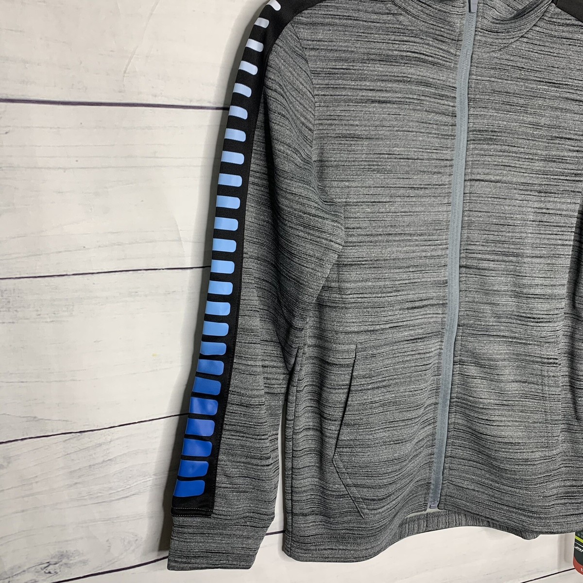 MTA Thermal Sport Girls Heathered Gray Sweater Long Sleeved Hoodie Size L  10/12 | eBay