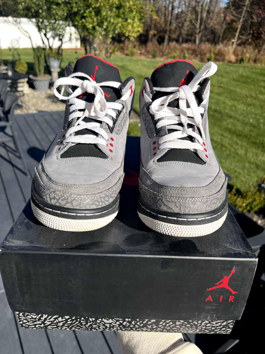 Jordan 3 Retro Stealth‎ Cool Grey Basketball Shoes 136064-003 Men\'s Sz 13 ? Air Jordan 3 Retro Stealth 136064-003 GRAY Mens Size 12  main image 4