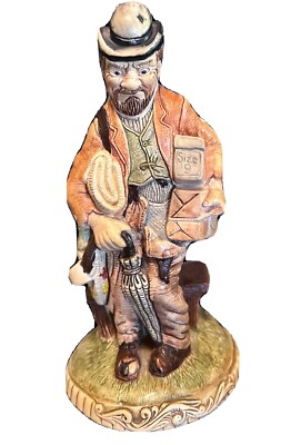 ''Calamity  Nature craft, England Hobo Clown 9  Figurine Signed No Box