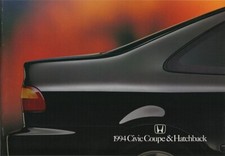 1994 Honda Civic Coupe And Hatchback Brochure Catalog Us 94 Cx Dx Vx Ex Si