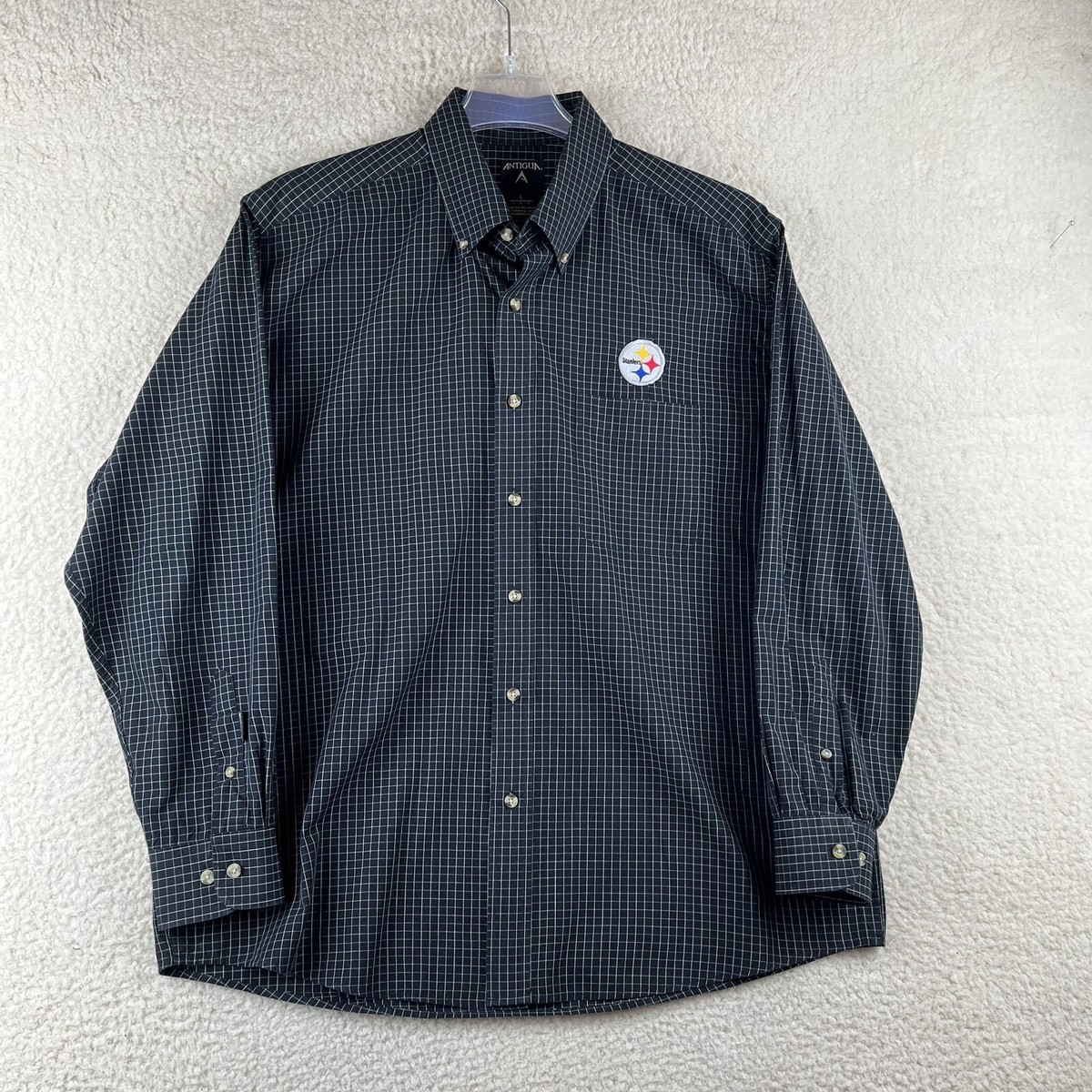 pittsburgh steelers dress shirt Columbia Men's Pittsburgh Steelers Black Slack Tide Long Sleeve Button Down Shirt, XXL
