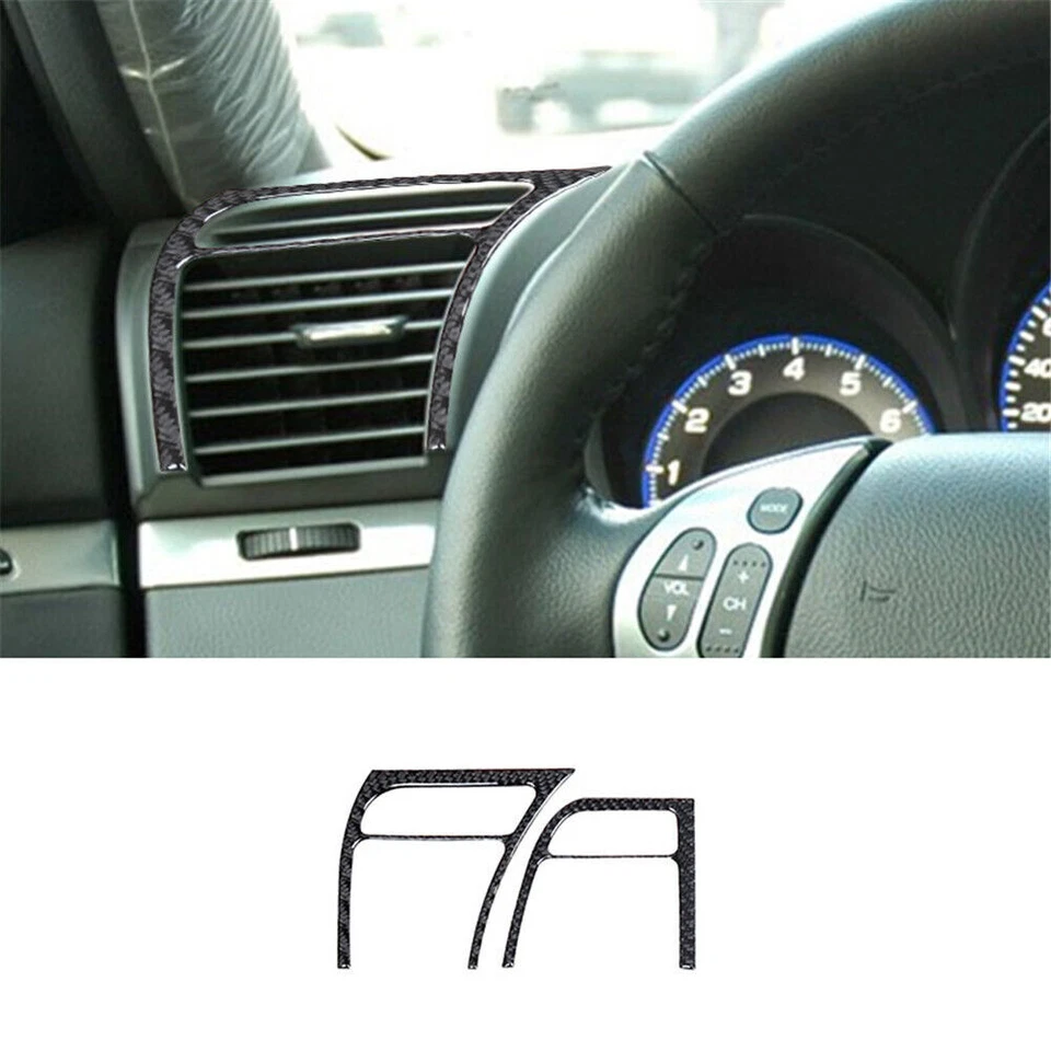 27 peças kit interior completo de fibra de carbono acabamento de capa para Acura TL 2004-2008 - Imagem 2 de 4