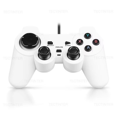Sony PS2 White Wired Controller OEM DualShock PlayStation 2 AUTHENTIC