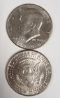 A202b88P45602 PAIR OF U.S. MINT KENNEDY HALF DOLLAR 50C 25TH YEAR 1988P COINS XF