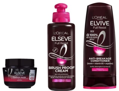 Loreal Elseve Dreierpackungen, Conditioner 200ml, Schutzcreme 200ml, Haarmaske