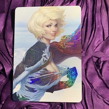 Power Girl HEROINE Comic Anime ACG Waifu Cartoon Beauty Holo Card Bikini