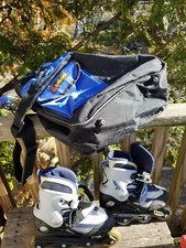 DYNAMO BLADE RUNNER YOUTH ROLLER BLADES  CARRYING CASE 4 ADJUSTABLE SIZES 4-7