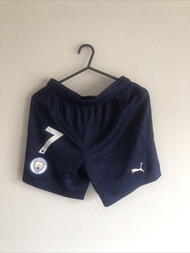 Manchester City #7 2021-2022 Dritte Fußballshorts Kinder Größe 11-12y